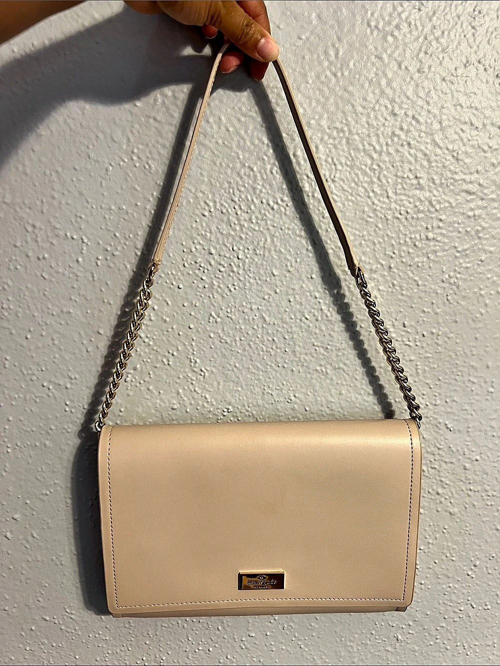 kate spade new york Deco Chain Shoulder Bag Cream & Yellow